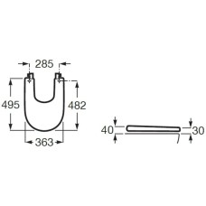 Крышка для биде Roca Meridian 8062AB00B