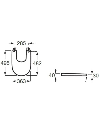 Крышка для биде Roca Meridian 8062AB00B