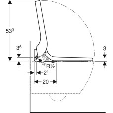 Электронная крышка-биде для унитаза с микролифтом Geberit AquaClean Tuma Comfort 146.274.11.1