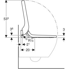 Электронная крышка-биде для унитаза с микролифтом Geberit AquaClean Tuma Comfort 146.274.SJ.1