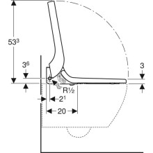 Электронная крышка-биде для унитаза с микролифтом Geberit AquaClean Tuma Classic 146.074.11.1