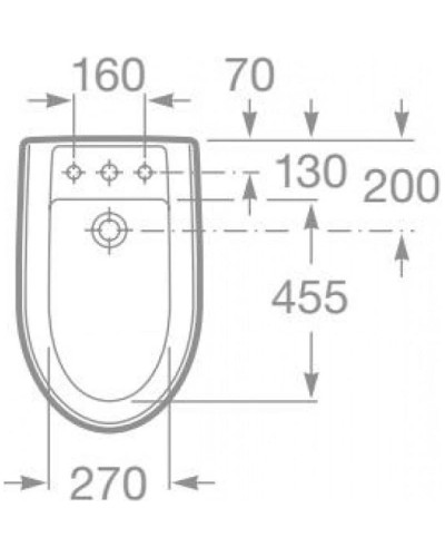 Крышка для биде Roca America 806490M14