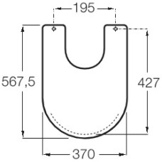 Крышка для биде Roca Carmen 806B5000B