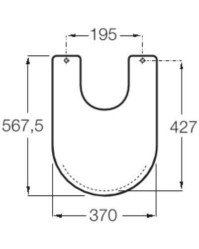 Крышка для биде Roca Carmen 806B5000B