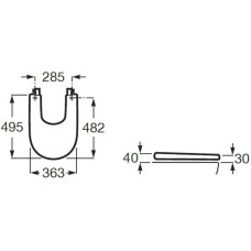 Крышка для биде с микролифтом Roca Meridian 8062AC00B