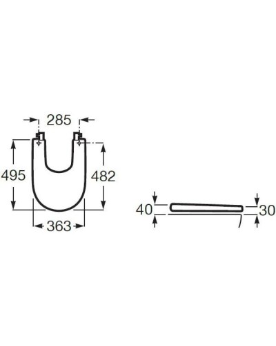 Крышка для биде с микролифтом Roca Meridian 8062AC00B
