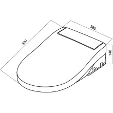Крышка-биде AM.PM Clean Care CCC7851WH с Микролифтом