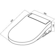 Крышка-биде AM.PM Clean Care CCC7851WH с Микролифтом