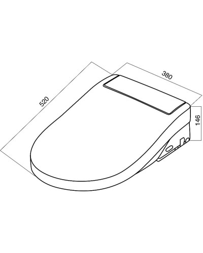 Крышка-биде AM.PM Clean Care CCC7851WH с Микролифтом