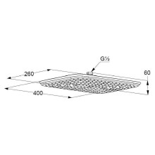 Верхний душ Kludi Freshline 6440005-00 Хром