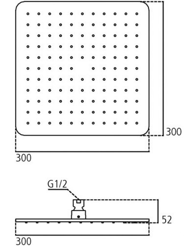 Верхний душ Ideal Standard Ideal Rain Cube B0025AA Хром