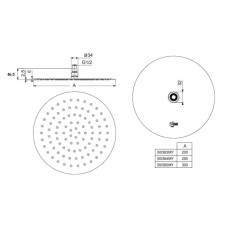 Верхний душ 300 мм Ideal Standard IdealRain Luxe B0385MY