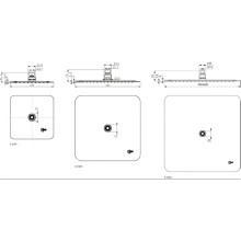 Верхний душ квадратный 300 мм Ideal Standard IdealRain Luxe B0388MY