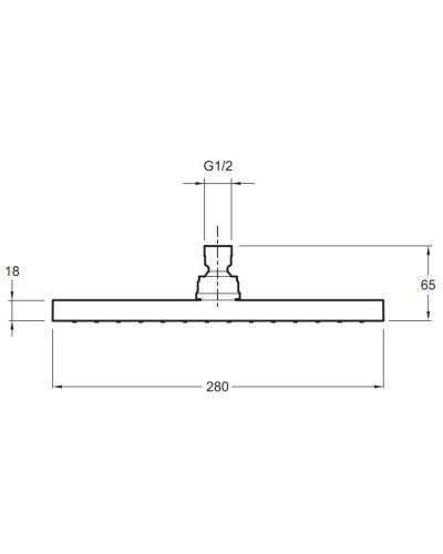 Верхний душ Jacob Delafon EO E3875-CP Хром