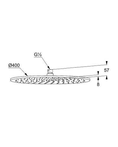 Верхний душ Kludi A-Qa 6434091-00 Белый Хром