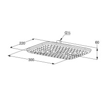 Верхний душ Kludi Freshline 6445005-00 Хром