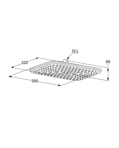 Верхний душ Kludi Freshline 6445005-00 Хром