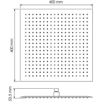 Верхний душ WasserKRAFT A119 Нержавеющая сталь