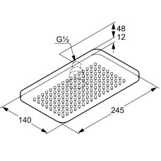 Верхний душ 245 мм Kludi A-QA 4940205-00