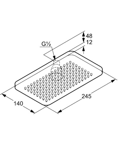 Верхний душ 245 мм Kludi A-QA 4940205-00