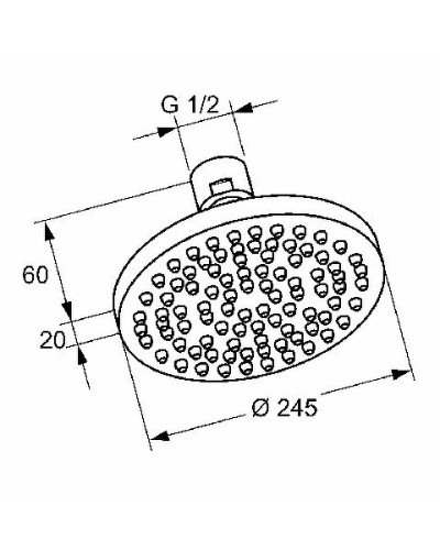 Верхний душ Kludi A-Qa 6651105-00 Хром