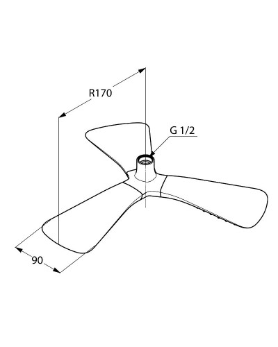 Верхний душ Kludi Fizz 6757805-00 Хром