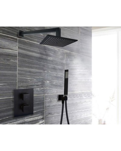 Верхний душ Paffoni Syncro King 30 ZSOF078NO Черный матовый