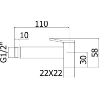 Гигиенический душ Paffoni Tweet Square ZDOC121CR Хром