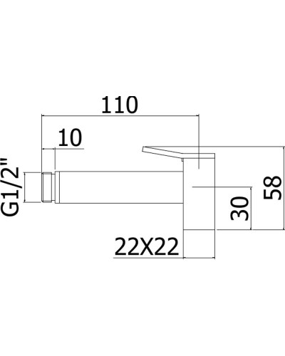 Гигиенический душ Paffoni Tweet Square ZDOC121CR Хром