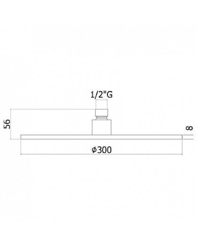 Верхний душ Paffoni Master King ZSOF079HGSP Медовое золото
