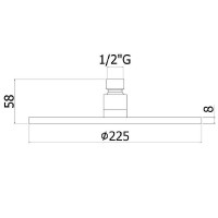 Верхний душ Paffoni Master ZSOF074CR Хром