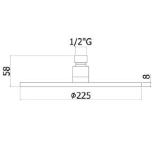 Верхний душ Paffoni Master ZSOF074CR Хром