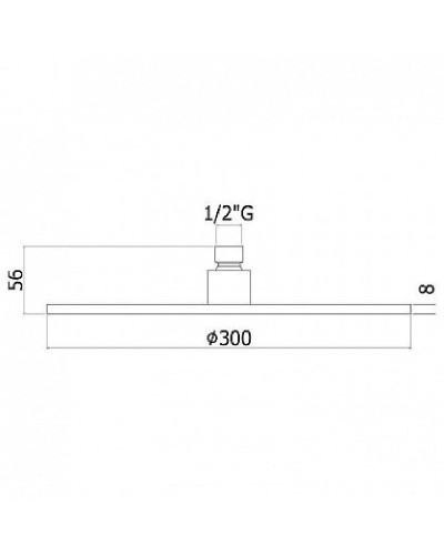 Верхний душ Paffoni Master King ZSOF079NO Черный