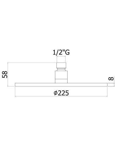 Верхний душ Paffoni Master ZSOF074BO Белый