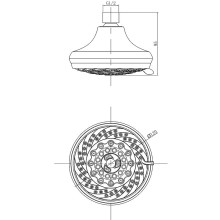 Верхний душ Lemark LM8042C Хром