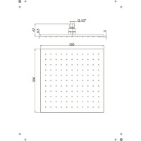 Верхний душ Paini 50CR759Q30EA Хром