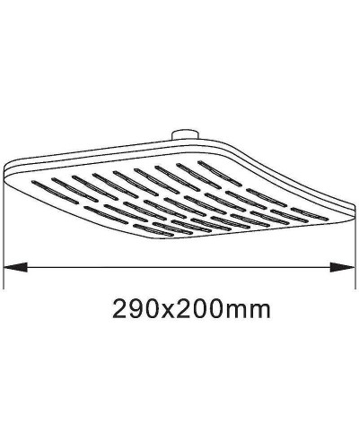 Верхний душ Orange S10TS Хром