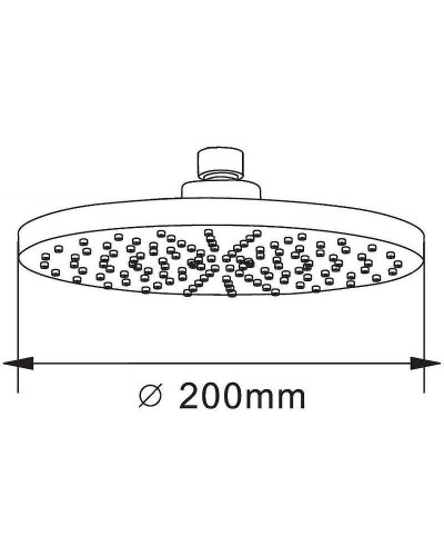 Верхний душ Orange S09TS Хром