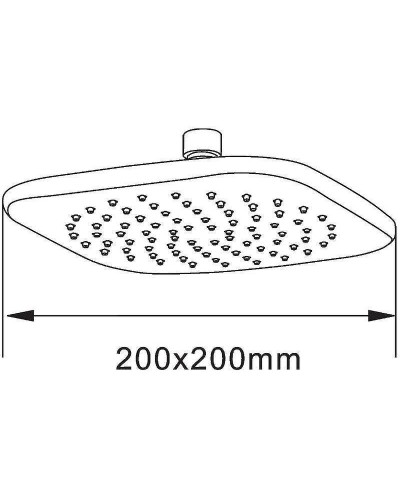 Верхний душ Orange S08TS Хром