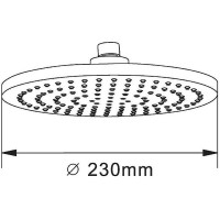 Верхний душ Orange S07TS Хром