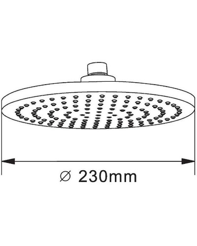 Верхний душ Orange S07TS Хром