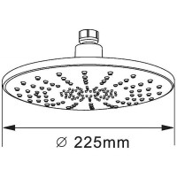 Верхний душ Orange S06TS Хром