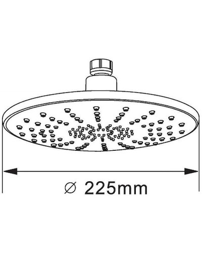 Верхний душ Orange S06TS Хром
