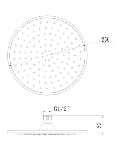 Верхний душ Lemark LM8131C Хром Белый