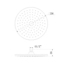 Верхний душ Lemark LM8132C Хром Белый