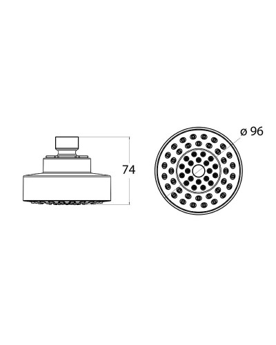 Верхний душ Iddis IDDIS 007MINPi64 Хром