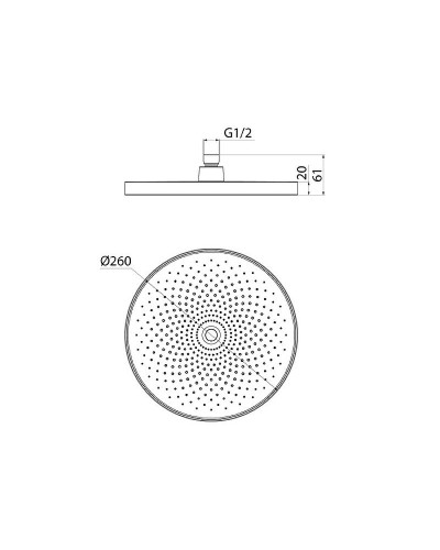 Верхний душ Iddis SpaHome SPA26CPi64 Хром