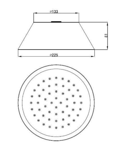 Верхний душ Cezares CZR-SPA200-01 Хром