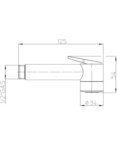 Гигиенический душ Bossini Paloma Aerato B01443.030 Хром