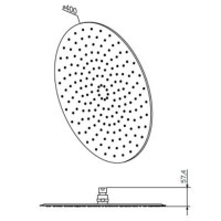 Верхний душ 400 мм Am.Pm F05R0002